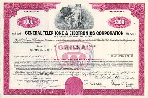 General Telephone and Electronics Corporation (Now Verizon) - 1960's