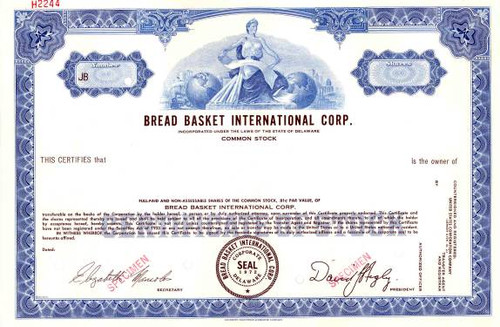 Bread Basket International Corp.