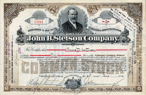 John B. Stetson Company (Famous Hat Company)  - Pennsylvania 1913