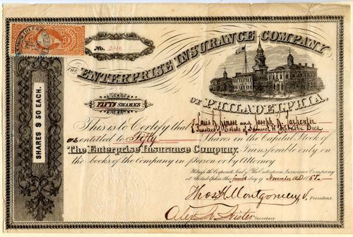 Enterprise Insurance Company of Philadelphia - 1868
