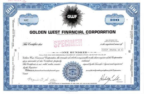 Golden West Financial Corporation - California