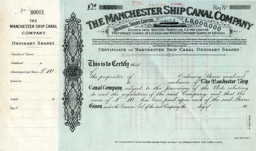 Manchester Ship Canal Company - England