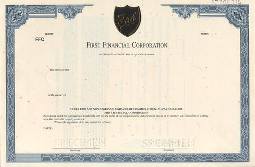 First Financial Corporation 1