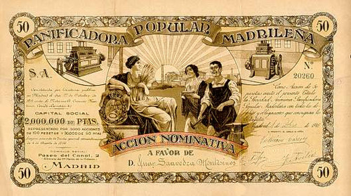 Panificadora Popular Madrilena 1916
