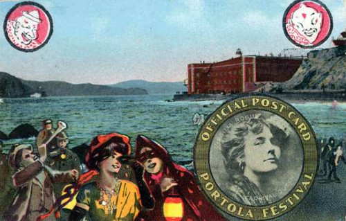 Portola Festival Postcard - Celebrate recovery from 1906 San Francisco earthquake