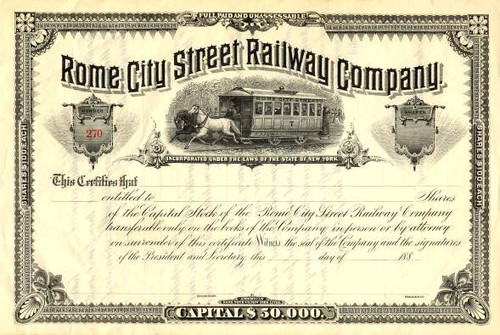 Rome City Street Railway Company - New York
