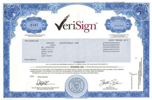 VeriSign ( Network Solutions Dot Com Domain Name Registry )