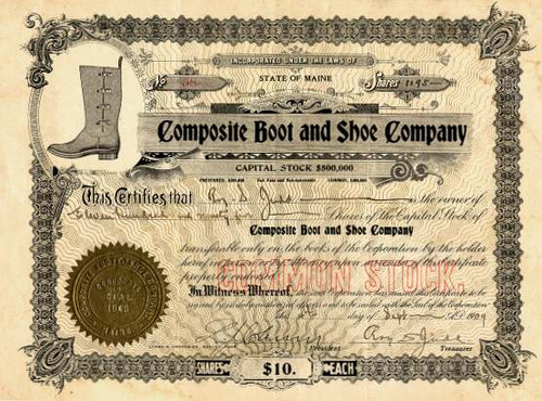 Composite Boot and Shoe Company - Maine 1909