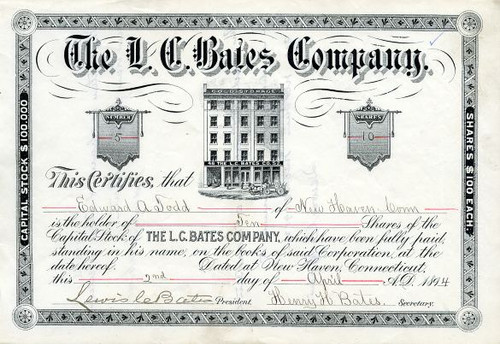 L. C. Bates Company - New Haven, Connecticut 1894