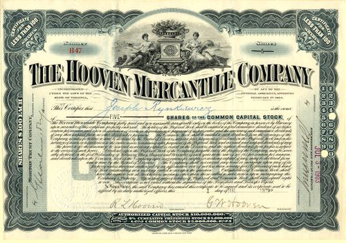 Hooven Mercantile Company - Virginia 1903