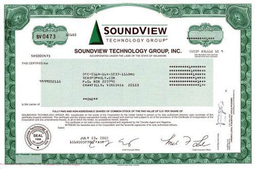 Soundview Technology Group, Inc.