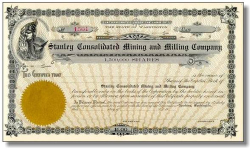 Stanley Consolidated Mining and Milling Company - Washington