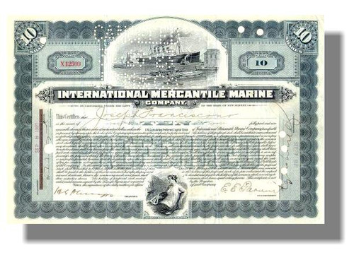 International Mercantile Marine 1920's - White Star Titanic Ship Owners