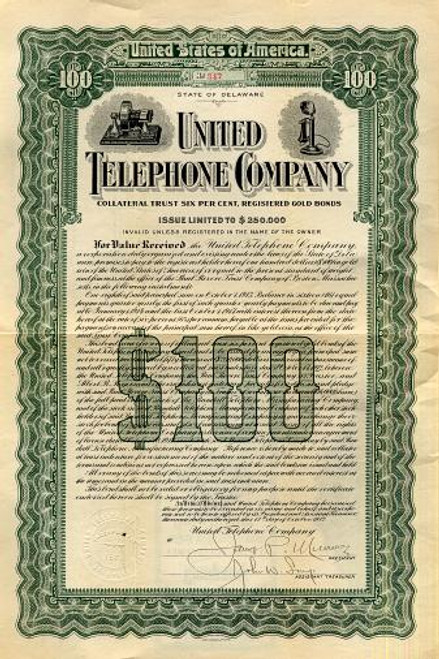 United Telephone Company - Delaware 1912