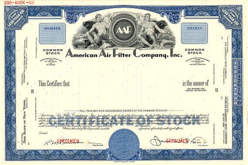 American Air Filter Company, Inc. - Louisville, Kentucky 1969