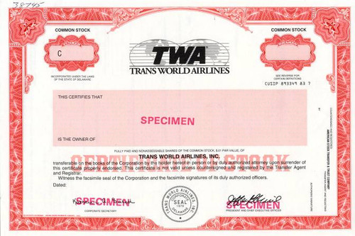 Trans World Airlines, Inc. (TWA) - Delaware
