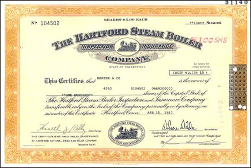 Hartford Steam Boiler Inspection Insurance Company (subsidiary of American International Group - AIG) - Sold to reinsurer Munich Re AG