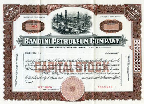 Bandini Petroleum Company - California