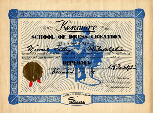 Kenmore School of Dress Creation - Sears, Robuck & Company 1939