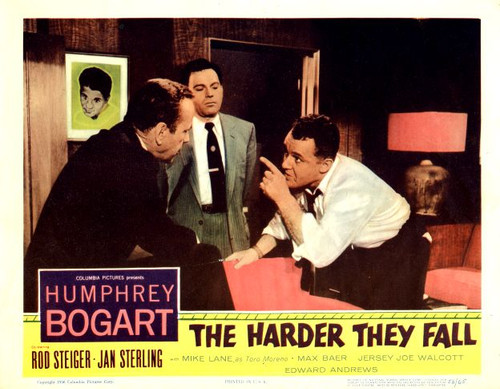 The Harder They Fall Lobby Card Starring Humphrey Bogart - 1956