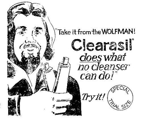 Wolfman Jack signed Contract promoting Clearasil Acne Ointment 1975