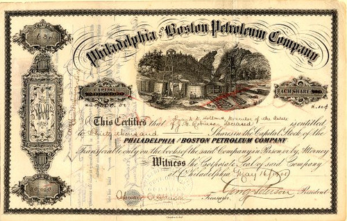 Philadelphia and Boston Petroleum Company - Venango County, Philadelphia 1915