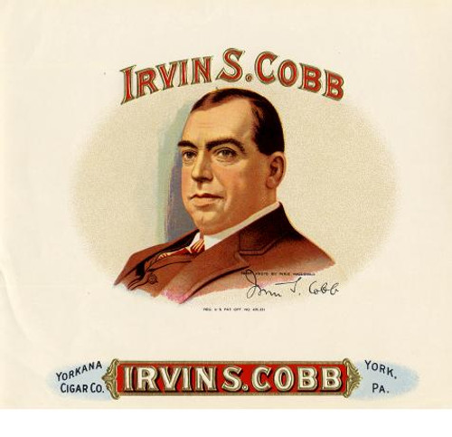 Irvin S. Cobb - York, Pennsylvania-Cigar Label