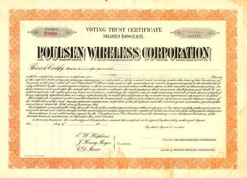 Poulsen Wireless Corporation - Arizona 1911