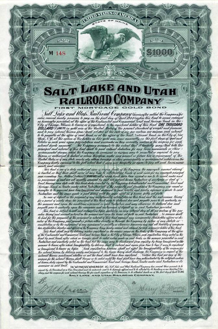 Salt Lake and Utah Railroad Company - 1914