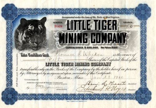 Little Tiger Mining Company - Yreka, Siskiyou County, California -  1900