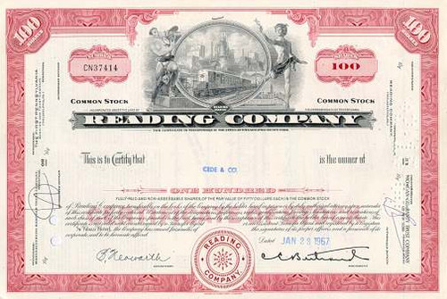 Reading Railroad Company 1960's - Monopoly Game Railroad