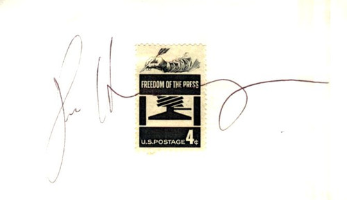 John Hockenberry Autograph - Broadcast Journalist