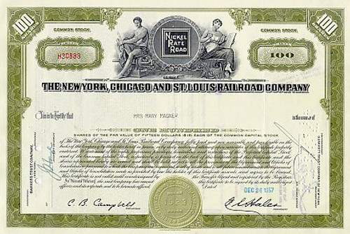 New York, Chicago and St. Louis Railroad Co. Railroad Pass - Americana