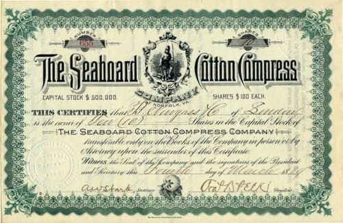 Seaboard Cotton Compress Company - Norfolk, Virginia 1889