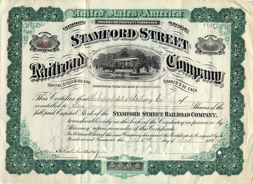 Stamford Street Railroad Company - Connecticut 1907