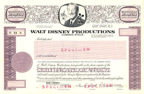 Walt Disney Productions - California