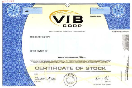 VIB Corp. - California ( Valley Independent Bank  )