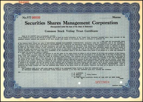 Securities Shares Management Corporation