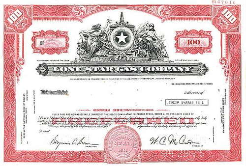 Lone Star Gas Company - Texas ( Now Enserch Corporation )