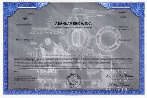 Asahi/America, Inc. 1996