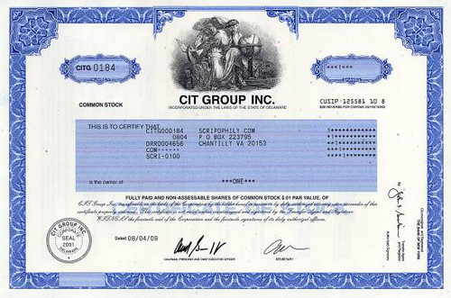 CIT Group Inc (CIT filed for Chapter 11 bankruptcy protection TARP Bsilout)  - Delaware
