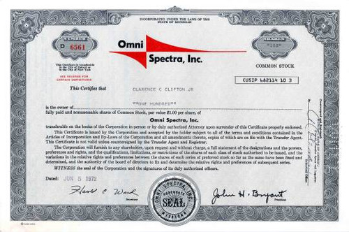 Omni Spectra, Inc. ( Merged into M/A-Com )