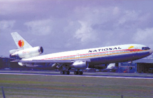 National Airlines postcard Douglas DC-10