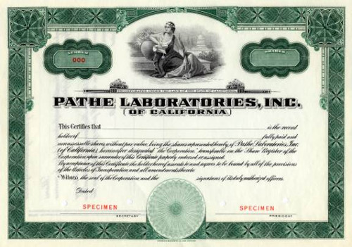 Pathe Laboratories, Inc. (of California)