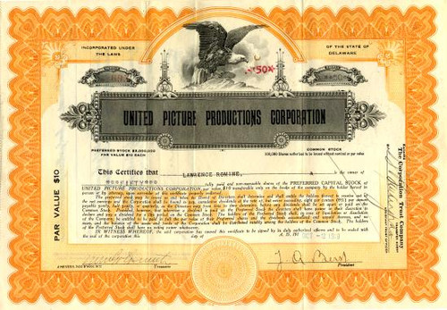 United States Radium Corporation - Delaware 1940 - Scripophily.com