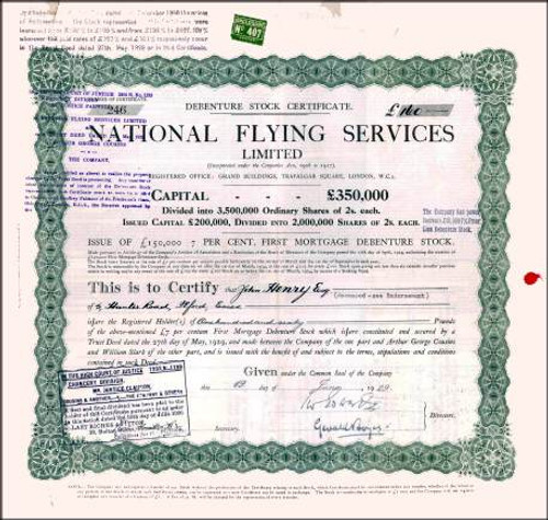 National Flying Services Limited 1929