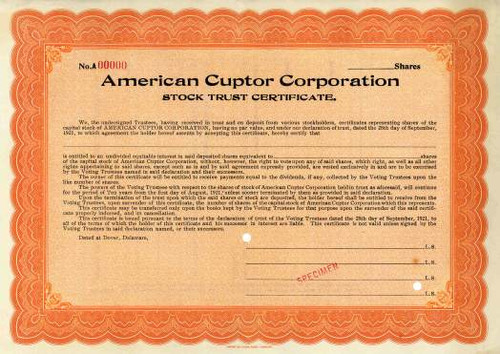 American Cuptor Corporation