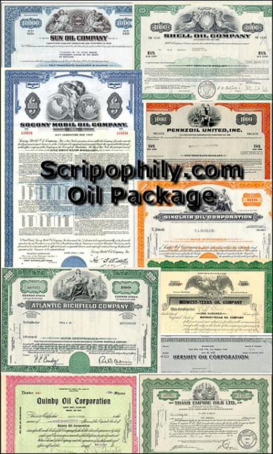 10 Oil and Gas Certificates - Discount Package