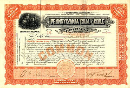 Pennsylvania Coal and Coke Company - Pennsylvania 1908