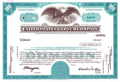 United States Gypsum Company Delaware 1979 United States Gypsum Company Delaware 1979
